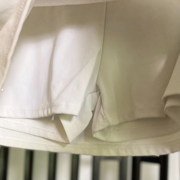 White Stretch Tennis Skort - Size Small - Like New - Picture 2 of 4